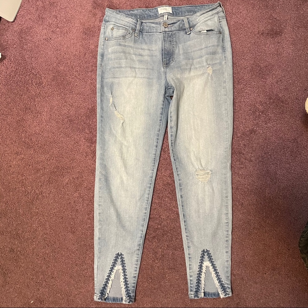 Celebrity Pink Mid Rise Ankle Skinny Jeans